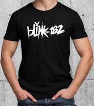 Camiseta Camisa de Algodão Adulto Masculina Feminina Banda de Rock Blin k 182 MD1 Camiseta Camisa de Algodão Adulto Masculina Feminina Banda de Rock Blin k 182 MD1