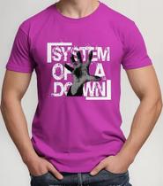 Camiseta Camisa de Algodão Adulto Masculina Feminina Banda de Rock System Of a Dow n MD2