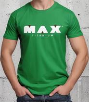 Camiseta Camisa de Algodão Adulto Masculina Feminina Max Titaniu m Para Academia Treino