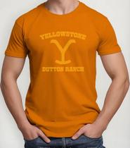 Camiseta Camisa de Algodão Adulto Masculina Feminina Série Yellowston e Dutton Ranch MD1