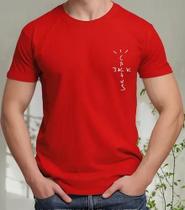 Camiseta Camisa de Algodão Adulto Masculina Feminina Travis Scott Astroworld Streetwear MD2