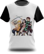 Camiseta Camisa Demon Slayer Tanjiro e Equipe Anime 03