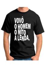 Camiseta camisa dia dos pais vovô avô mito lenda