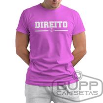 Camiseta Camisa Direito Curso Advogado 100% Algodão Faculdade Universidade Profissão
