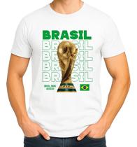 Camiseta Camisa do Brasil Para Copa Adulto Masculina Feminina Algodão md9