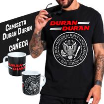 Camiseta camisa Duran Duran, banda new wave , pop, rock anos 80 + Caneca