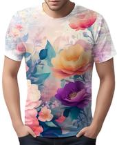 Camiseta Camisa Estampa Art Floral Flor Natureza Florida 1
