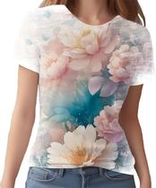 Camiseta Camisa Estampa Art Floral Flor Natureza Florida 11