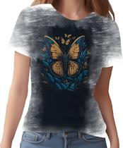 Camiseta Camisa Estampada Borboleta Mariposa Insetos HD 1 Camiseta Camisa Estampada Borboleta Mariposa Insetos HD 1