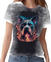Camiseta Camisa Estampada Pitbull Cachorro Guarda Cão 1