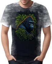 Camiseta Camisa Estampada Primata Gorila Selva Africa HD 2