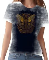Camiseta Camisa Estampada Steampunk Borboleta Tecnovapor 2 Camiseta Camisa Estampada Steampunk Borboleta Tecnovapor 2