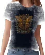 Camiseta Camisa Estampada Steampunk Borboleta Tecnovapor 3