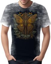 Camiseta Camisa Estampada Steampunk Borboleta Tecnovapor 6 Camiseta Camisa Estampada Steampunk Borboleta Tecnovapor 6
