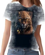 Camiseta Camisa Estampada Steampunk Guepardo Tecnovapor 1 Camiseta Camisa Estampada Steampunk Guepardo Tecnovapor 1