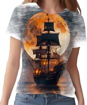 Camiseta Camisa Estampada Steampunk Navio Embarcação HD 4