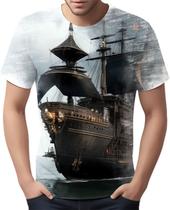 Camiseta Camisa Estampada Steampunk Navio Embarcação HD 7
