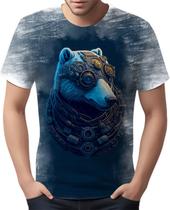 Camiseta Camisa Estampada Steampunk Urso Tecnovapor HD 16