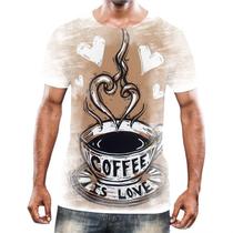 Camiseta Camisa Estampas Eu amo Café Coffee Grãos Arte HD 14