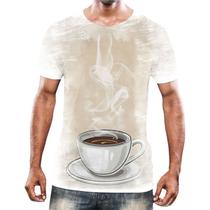 Camiseta Camisa Estampas Eu amo Café Coffee Grãos Arte HD 17