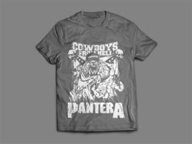 Camiseta / Camisa Feminina Pantera Cowboys From Hell Metal