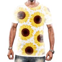 Camiseta Camisa Flor do Sol Girassol Natureza Amarela HD 10