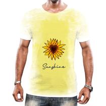 Camiseta Camisa Flor do Sol Girassol Natureza Amarela HD 11