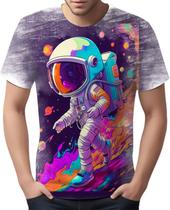 Camiseta Camisa Galaxias Astronauta Marte Lua Planetas 3