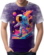 Camiseta Camisa Galaxias Astronauta Marte Lua Planetas 4