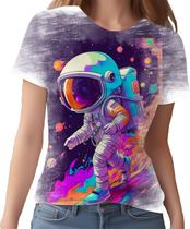 Camiseta Camisa Galaxias Astronauta Marte Lua Planetas 8