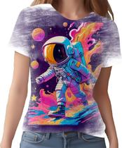 Camiseta Camisa Galaxias Astronauta Marte Lua Planetas 9 Camiseta Camisa Galaxias Astronauta Marte Lua Planetas 9