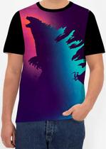 Camiseta Camisa Godzilla Desenho Jogo Infantil Kid Menino 13_x000D_