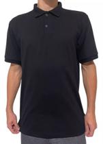 Camiseta Camisa Gola Polo Lisa c/Botão Uniforme Masculina