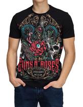 Camiseta Camisa Guns Roses Rock Axel Preta Masculina Infantil - Hella Store