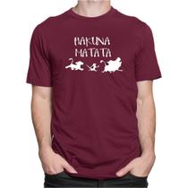 Camiseta Camisa Hakuna Matata Rei Leão Timão E Pumba Unissex