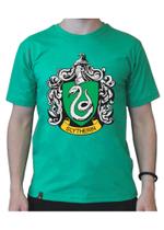 Camiseta Camisa Harry Potter Hogwarts Sonserina Blusa Criativa - Fire