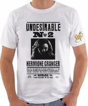 Camiseta Camisa Harry Potter Indesejável N2 Hermione Anime