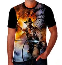 Camiseta Camisa Indiana Jones Filme Faroeste Reliquia C09_x000D_