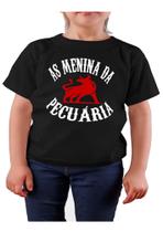 Camiseta camisa infantil as menina da pecuária agro boi Camiseta camisa infantil as menina da pecuária agro boi