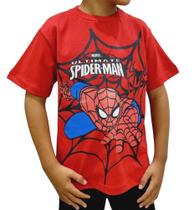 Camiseta Camisa Infantil Homem Aranha Alta Qualidade - MUNDO KIDS