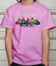 Camiseta Camisa Infantil Juvenil Menina Menino Gamer O Impostor Among Uss md1