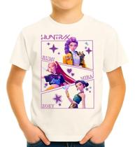 Camiseta Camisa Infantil Juvenil Menina Menino Huntrix Guerreiras do K-pop Md2