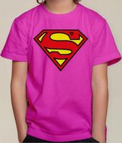 Camiseta Camisa Infantil Juvenil Menina Menino Super mann Super Hom em Herói MD1