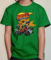 Camiseta Camisa Infantil Juvenil Menino Menina Blaze The Monster Machine Carros Md2