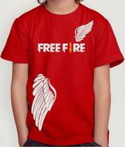 Camiseta Camisa Infantil Juvenil Menino Menina Gamer Jogo Tiro Free Fi re Md1