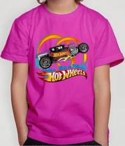 Camiseta Camisa Infantil Juvenil Menino Menina Hot Whe els Corrida Carros Md2