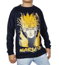 Camiseta Camisa Infantil Manga Longa Anime Naruto Algodão - MUNDO KIDS