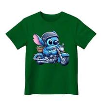 Camiseta Camisa Infantil Menina e Menino lilo stitch 100% Algodão Camiseta Camisa Infantil Menina e Menino lilo stitch 100% Algodão