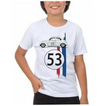 Camiseta camisa infantil menino carro fusca 53 herbie