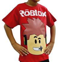 Camiseta Camisa Infantil Roblox Algodão Alta Qualidade